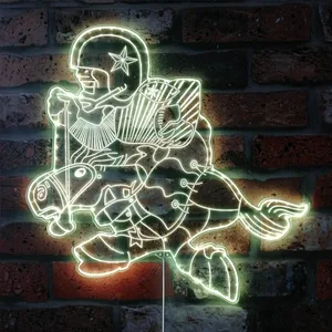 Dallas Cowboys Cowboy Riding Horse RGB LED Sign
