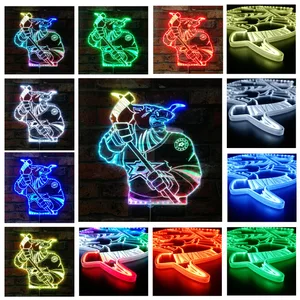 Dallas Stars Bardown RGB LED Sign