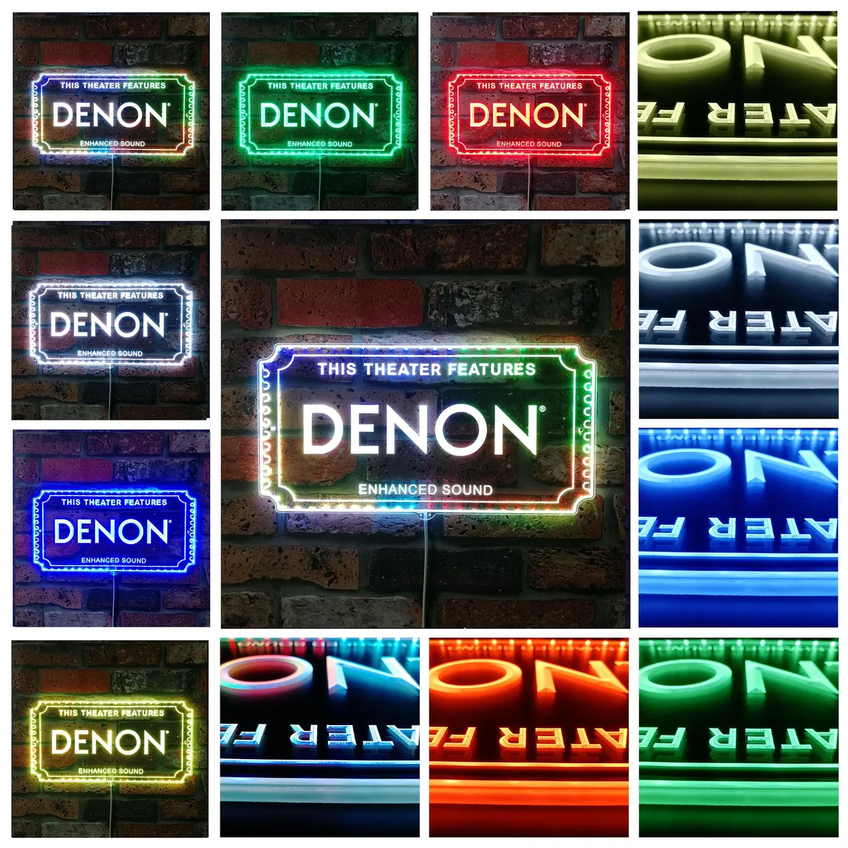 Denon Theater Sign RGB LED Sign