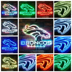 Denver Broncos Logo RGB LED Sign