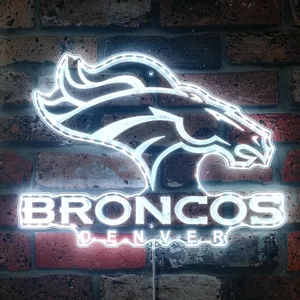 Denver Broncos Logo RGB LED Sign
