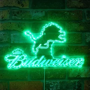 Detroit Lions Budweiser RGB LED Sign
