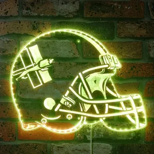 Detroit Lions Helmet Logo RGB LED Sign