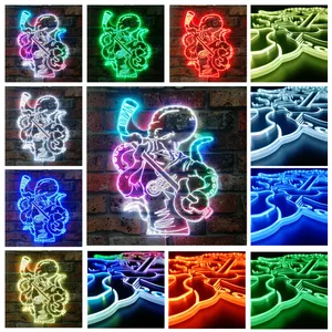Detroit Red Wings Bardown RGB LED Sign