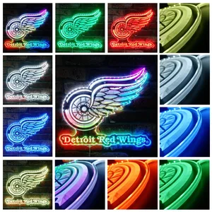 Detroit Red Wings Logo RGB LED Sign