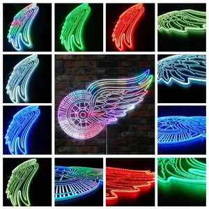 Detroit Red Wings Wing RGB LED Sign