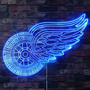 Detroit Red Wings Wing RGB LED Sign