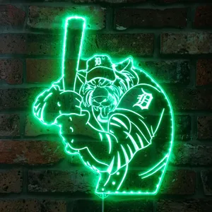 Detroit Tigers Baseball RGB LED Sign