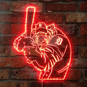 Detroit Tigers Baseball RGB LED Sign