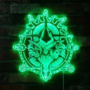 Diablo 4 Inarius RGB LED Sign
