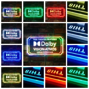 Dolby Vision Atmos Theater Sign RGB LED Sign