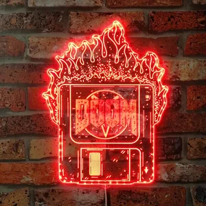 Doom Logo RGB LED Sign