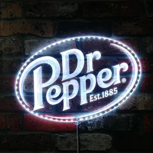 Dr Pepper Logo RGB LED Sign