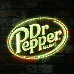 Dr Pepper Logo RGB LED Sign