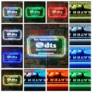 DTS Theater Sign RGB LED Sign