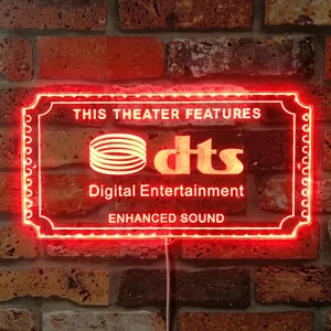 DTS Theater Sign RGB LED Sign