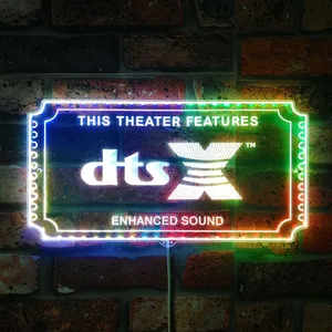 DTS X Theater Sign RGB LED Sign