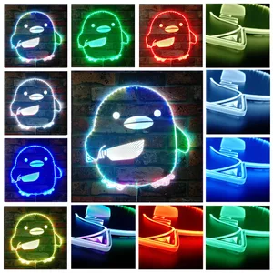 Duck with Knife RGB LED Sign