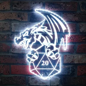 Dungeons and Dragons D20 RGB LED Sign