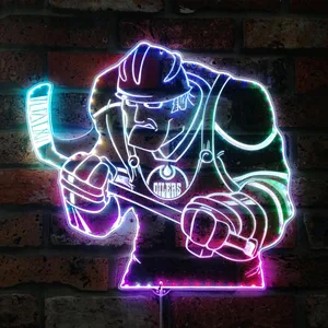 Edmonton Oilers Bardown RGB LED Sign