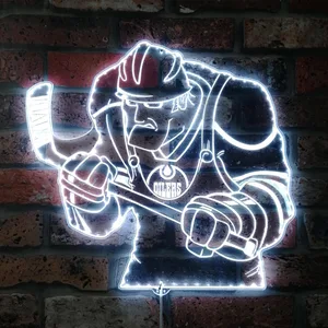Edmonton Oilers Bardown RGB LED Sign