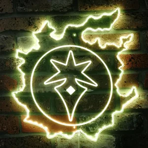 Final Fantasy 14 Dark Knight Symbol RGB LED Sign
