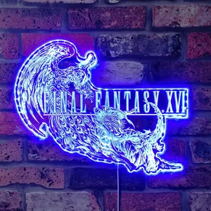 Final Fantasy 16 Logo RGB LED Sign
