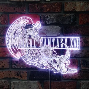 Final Fantasy 16 Logo RGB LED Sign