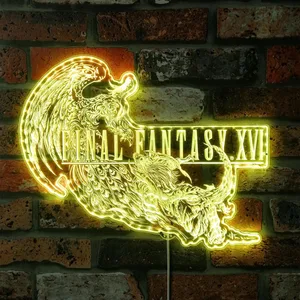 Final Fantasy 16 Logo RGB LED Sign