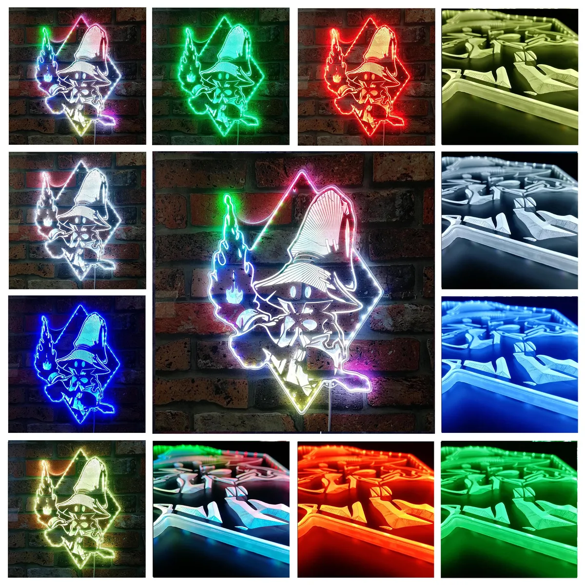 Final Fantasy Black Mage 2 RGB LED Sign