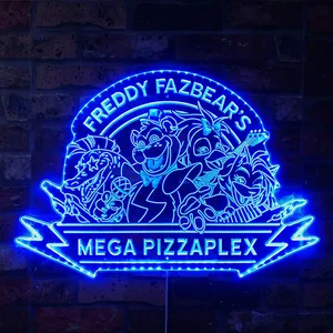 Five Nights at Freddy's Freddy Fazbear Mega Pizzaplex RGB LED Sign