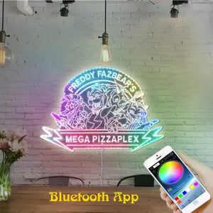 Five Nights at Freddy's Freddy Fazbear Mega Pizzaplex RGB LED Sign