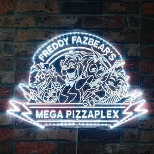 Five Nights at Freddy's Freddy Fazbear Mega Pizzaplex RGB LED Sign