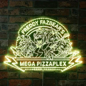 Five Nights at Freddy's Freddy Fazbear Mega Pizzaplex RGB LED Sign