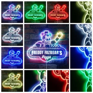 Five Nights at Freddy's Freddy Fazbear's Pizza RGB LED Sign