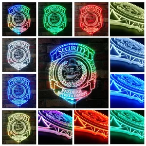 Five Nights at Freddy's Security Badge RGB LED Sign