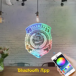 Five Nights at Freddy's Security Badge RGB LED Sign