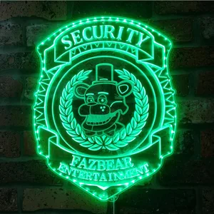 Five Nights at Freddy's Security Badge RGB LED Sign