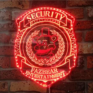 Five Nights at Freddy's Security Badge RGB LED Sign