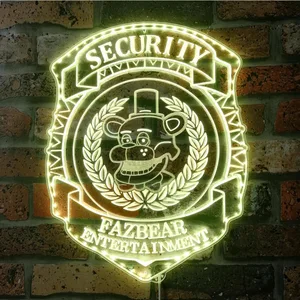 Five Nights at Freddy's Security Badge RGB LED Sign