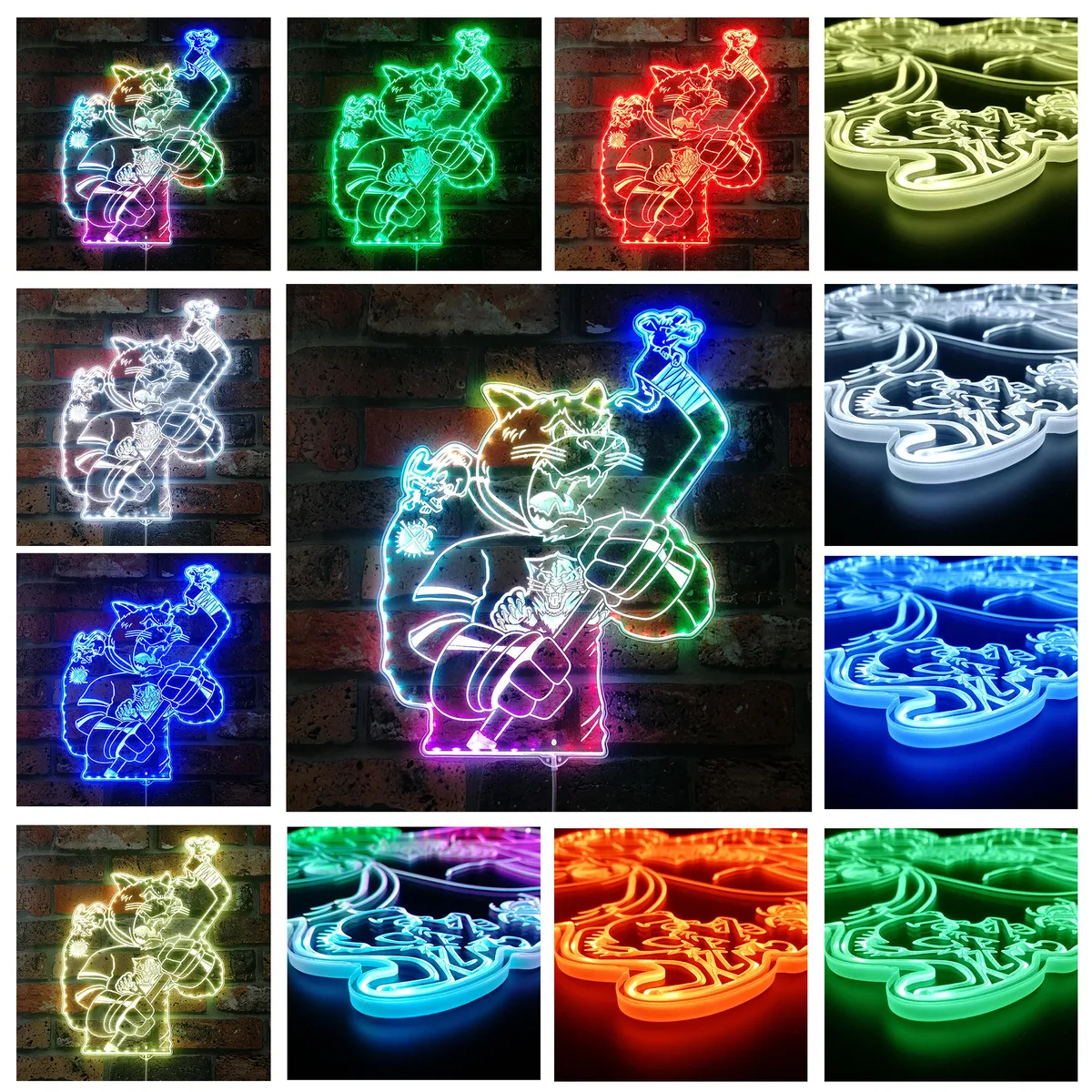 Florida Panthers Bardown RGB LED Sign