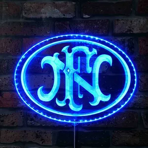 FN Herstal Logo RGB LED Sign