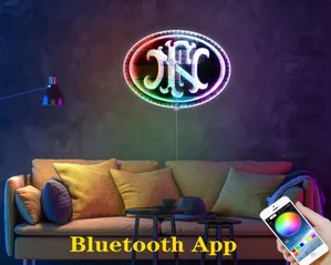 FN Herstal Logo RGB LED Sign