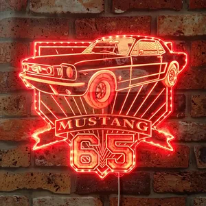 Ford 1965 Ford Mustang GT RGB LED Sign