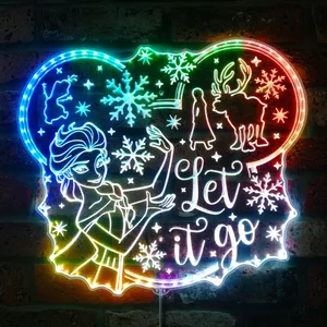 Frozen Elsa Let It Go RGB LED Sign