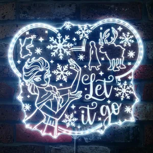 Frozen Elsa Let It Go RGB LED Sign