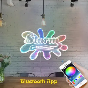 Futurama Slurm Drink Logo RGB LED Sign