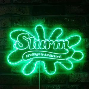 Futurama Slurm Drink Logo RGB LED Sign
