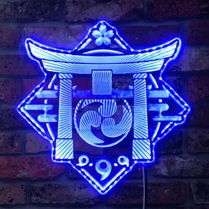 Genshin Arc Logo RGB LED Sign