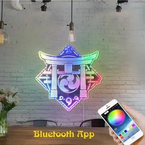Genshin Arc Logo RGB LED Sign